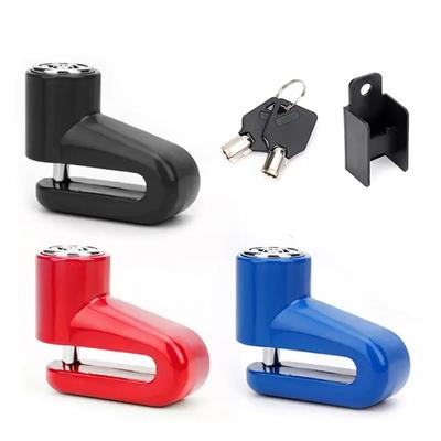 Universal Disc Brake Lock Bike Anti -Theft Disc Lock Mountain Road MTB Cycling Rotor Disc Brake Wheel Lock with Reminder Cable