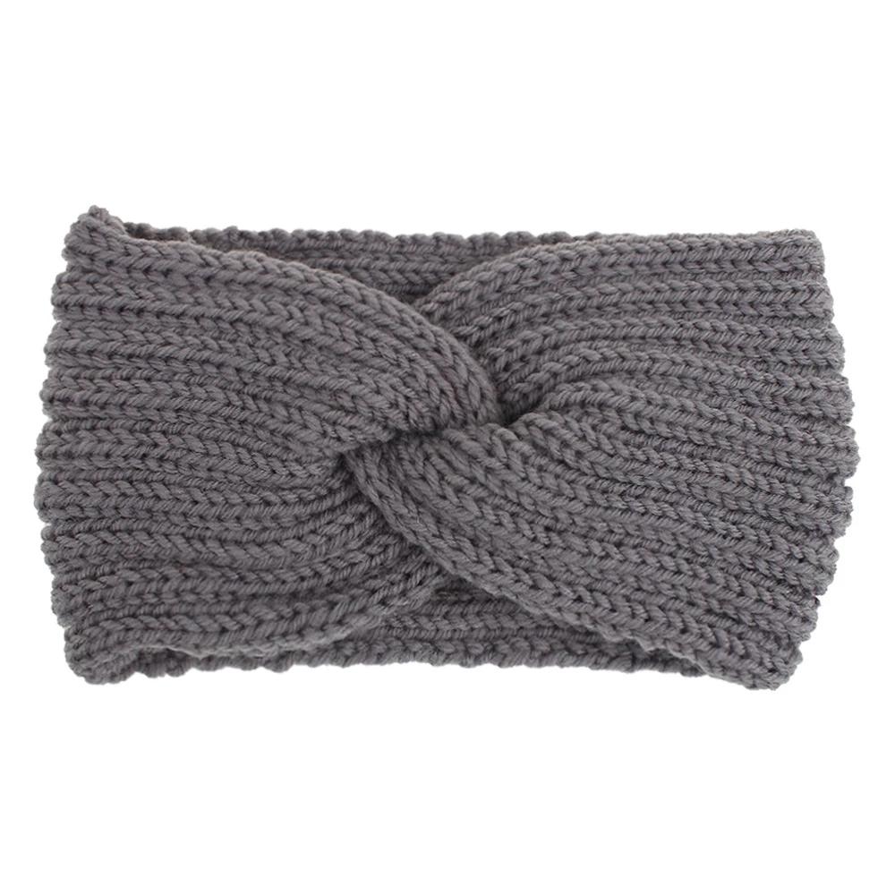 Winter Warmer Ear Knitted Headband Turban For Lady Women Elastic Wool Hairband Wide Stretch Headwear Headwrap Hair Accessories