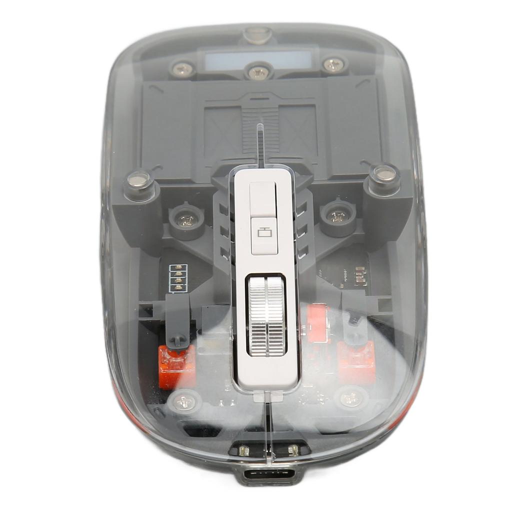 Wireless 3 Mode 5.1 5.1 2.4GHz Mouse Transparent Clear Mouse Re able Silent Mouse for PC Laptop Notebook Computer