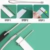 6 Pezzi Clip Infila Cordino Acciaio Inossidabile Strumento Infila Coulisse con Pinzetta Clip Infila Cordino Fai da Te per Coulisse di Felpe Pantaloni Pantaloncini