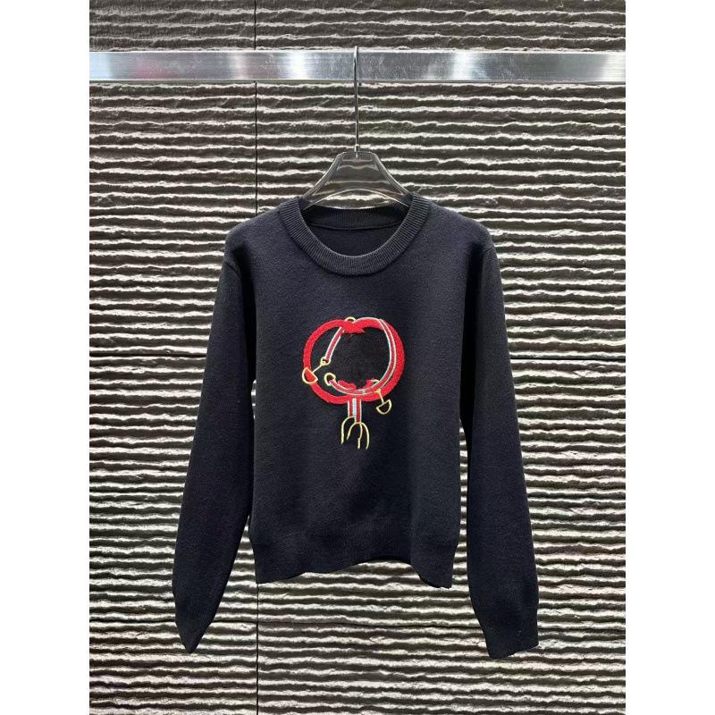 G Brand 2025 Winter Embroidered Knit Pullover
