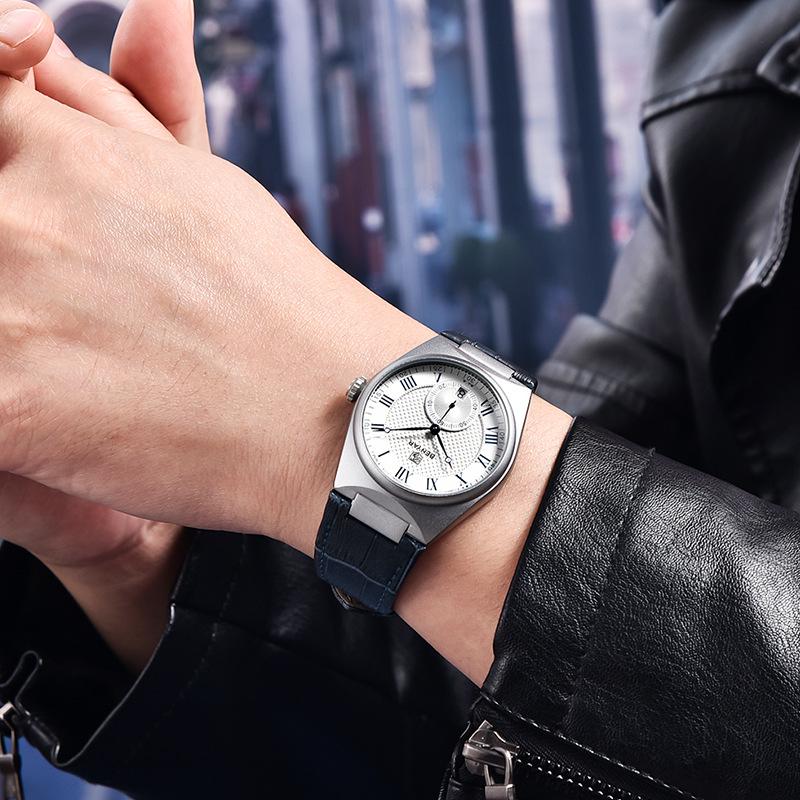 Benyar Men's Quartz Fashion Business Waterproof Wristwatch with Calendar - Model 5199