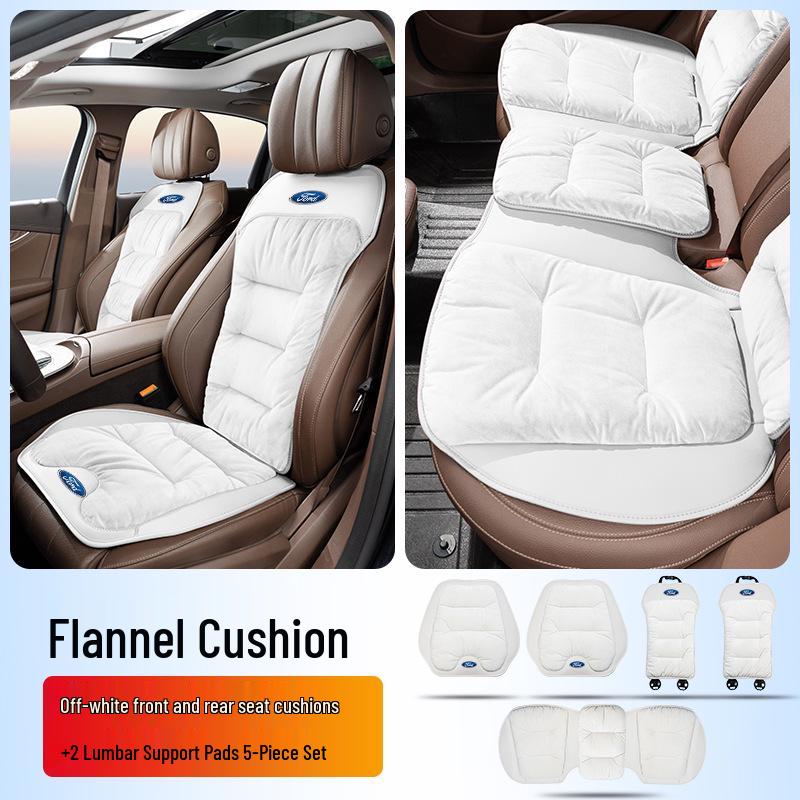 Flannel Lumbar Support Car Seat Cushion for Ford Mondeo, Fusion, Focus, Taurus