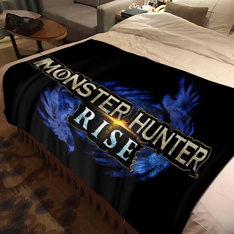 Monster Hunter Game Throw Blanket Bedspread Bed Plaid Rug Bed Covers Sofa Blanket Plaid Blanket Thermal Children'S Blankets