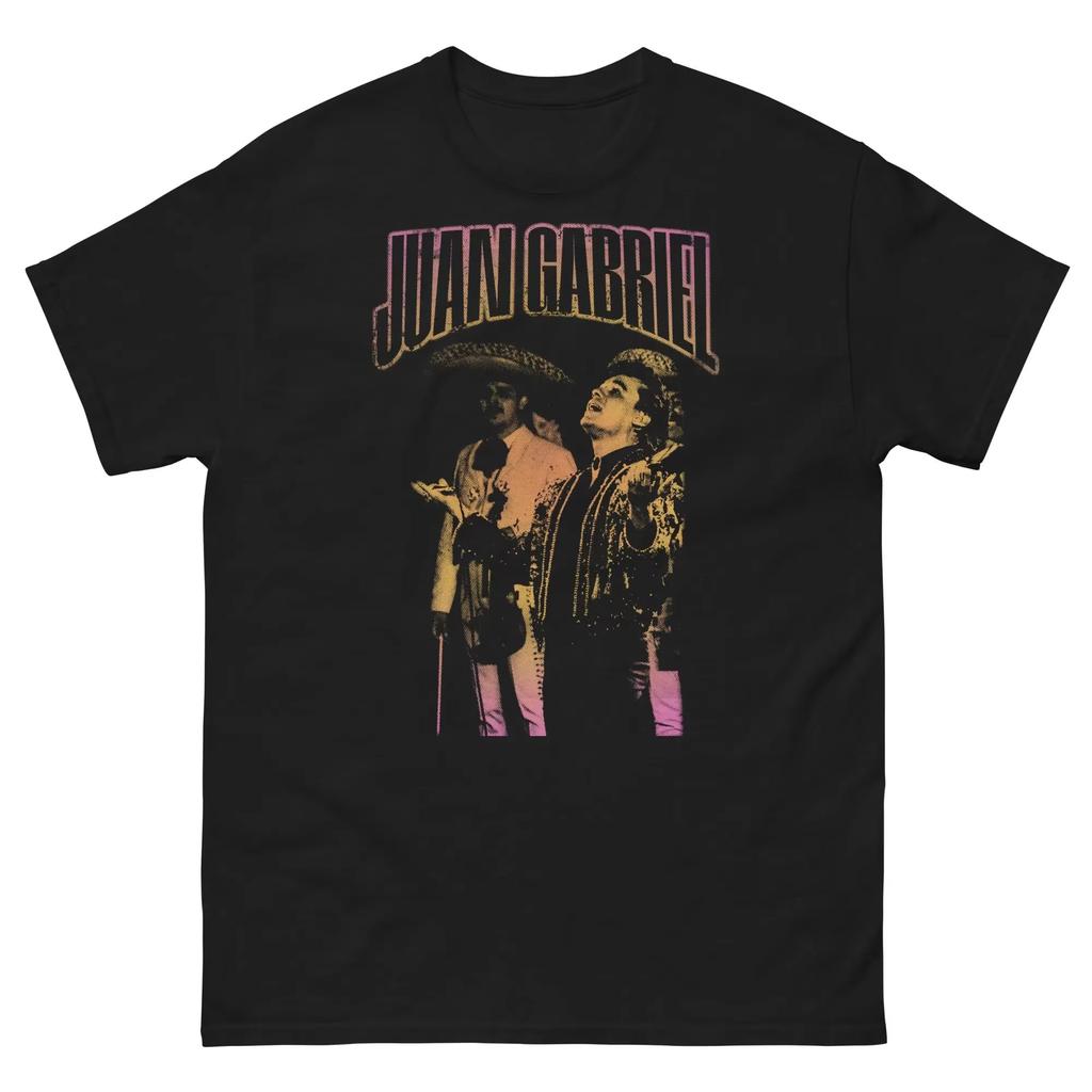 T-Shirt Vintage Uomo Donna con Stampa Grafica di Juan Gabriel Moda Harajuku Comoda Girocollo Manica Corta Abbigliamento Casual