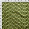 oneOone Cotton Flex Fabric Waves Flame Stitch Print Fabric By The Yard 40 Inch