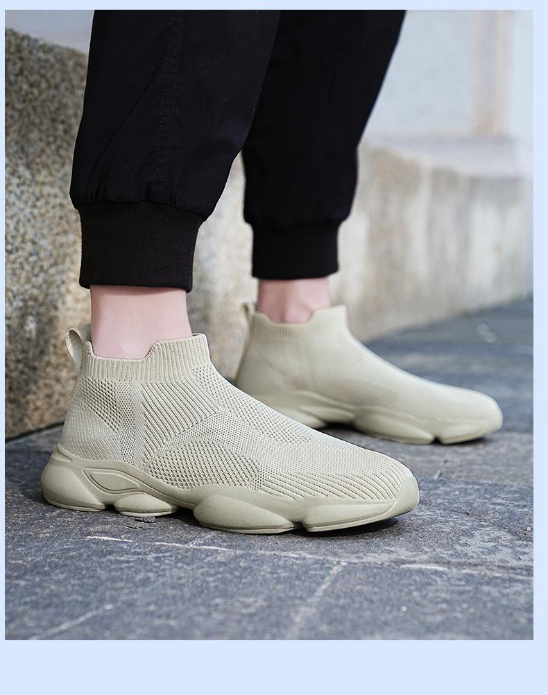 2023 Men's Spring & Autumn Fly-knit Mesh Breathable Plus Size Soft Sole Casual Shoes