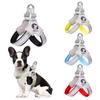 Night Safety Pet Harness High-Brightness Reflective Strips Y-Shaped Chest Design Adjustable Quick Buckle Dog Harness