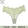 Sexy temptation lace thong T-pants ultra-thin perspective hollow low-rise underwear women's pure cotton bottom crotch hip-lifting underwear
