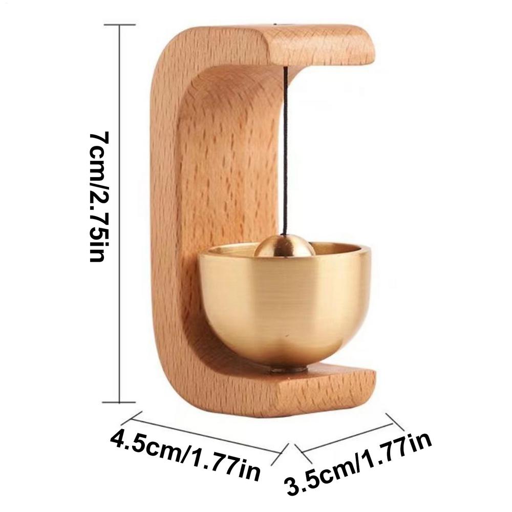 

Wood Doorbell Chime Magnetic Decorative Loud Door Bell Small Brass Door Chime for Iron Doors Restaurant Lightweight Doorbell