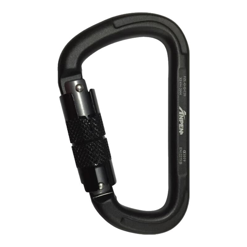 ANPEN Outdoor Rock Climbing D-Shape Auto-Lock Carabiner