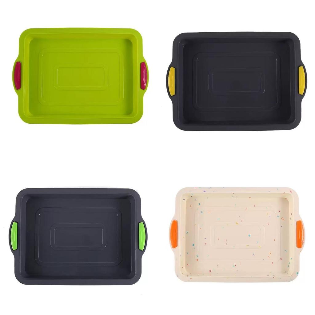Silicone Baking Pan Rectangular Cake Mold With Easy Release For Home Baking And Swiss Roll Making