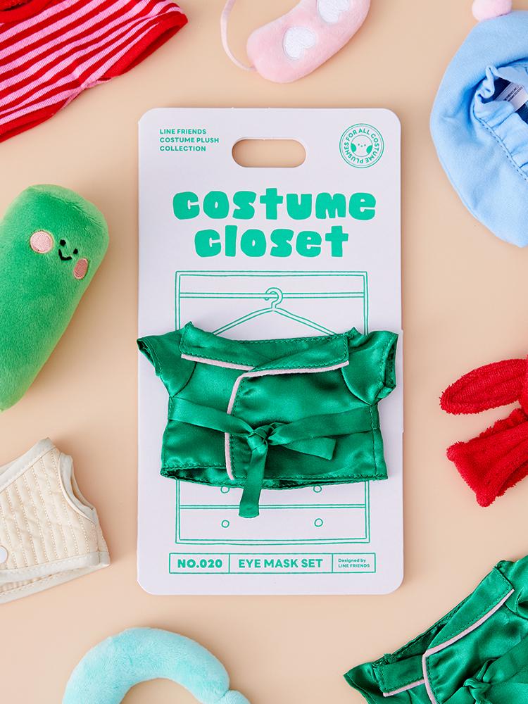 Line Friends MININI Costume Closet Sleep Gown Plush Doll Set