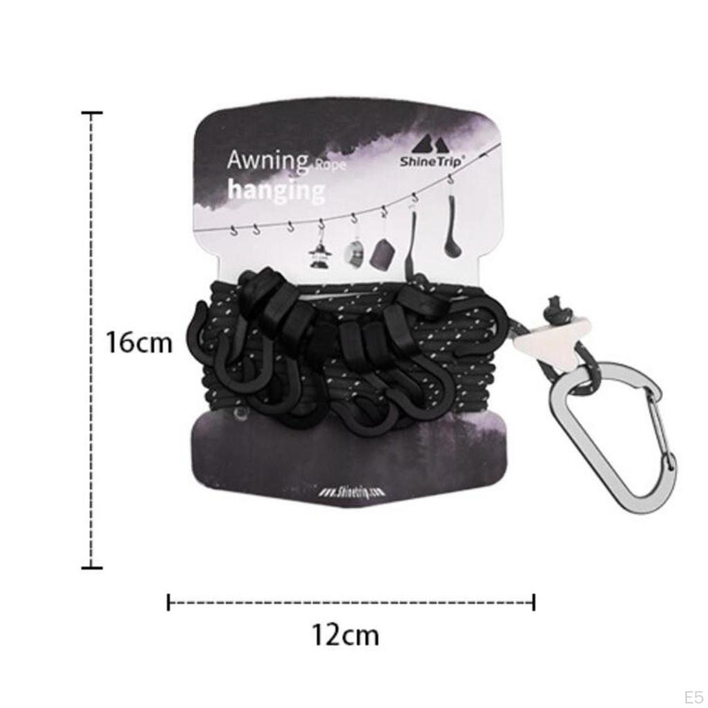4. Portable Hanging Rope Anti-skid Clothesline Camping Accessories
