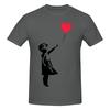 Funny Banksy Girl With Balloon Unisexs Printed TShirt Unisex T shirtShirt Male