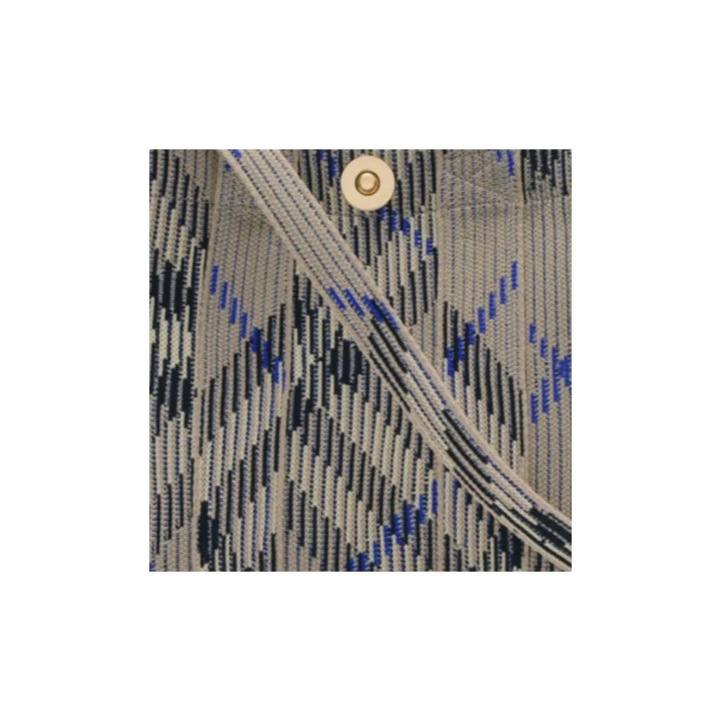 Burberry Check Removable Strap Nylon Tote Bag Shopping Tote Shoulder Handbag Mini Women's Gray