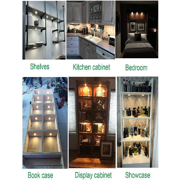 1-Set 2x 68mm Range Hood Light Bulb 1x 100-240V LED Driver 2x Cables Smoke Extractor Light for 2 1/2in Hole White 6000K