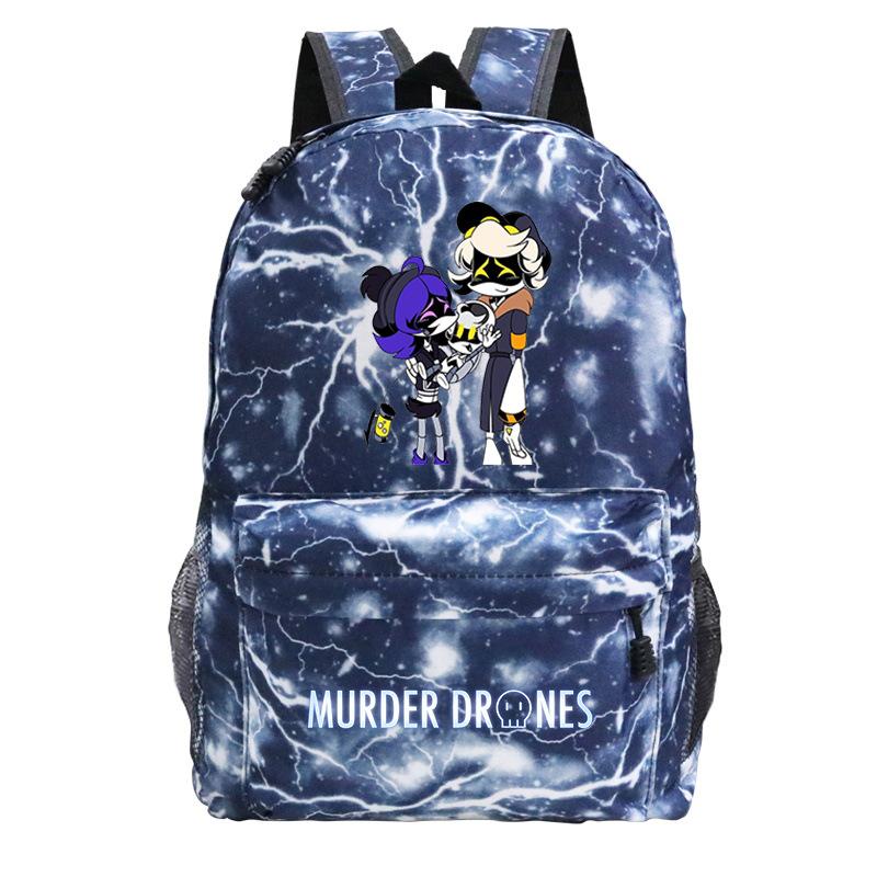 Anime Murder Drones Peripheral Fashion Children's Backpack Large Capacity Load Reduction Student Leisure School Bag