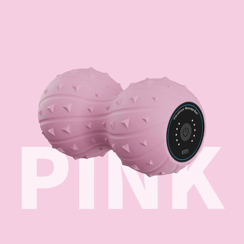 Vibrating Peanut Massage Ball, Electric Muscle Roller for Deep Tissue & Myofascial Release, Yoga Gym Recovery Tool