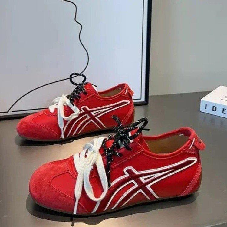 Niche Retro Forrest Gump Training Shoes Women's Spring 2025 New Inner Height Increase Versatile Flat-bottomed Casual Sports Shoes