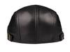 Men's Lambskin Leather Flat Cap - Autumn/Winter Warm Beret for Middle-Aged & Elderly