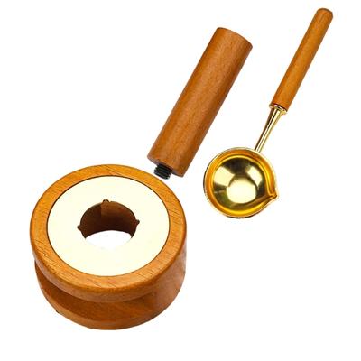 3 Pcs Wax Seal Warmer Melting Set Melting Spoon Wax Seal Stamp Handle for Stamp Sealing Gift Wrapping Private Envelope