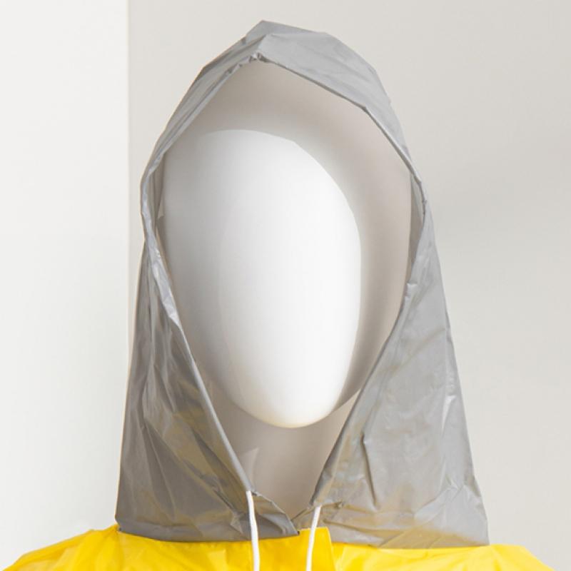 Daiso Two Tone Adult Hooded Raincoat