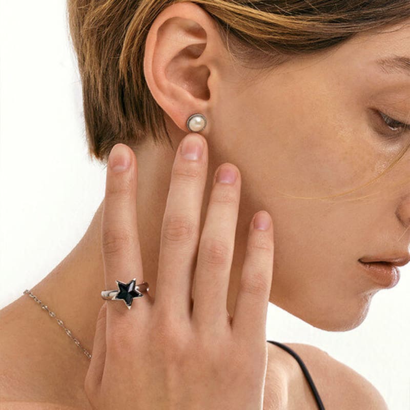 qudokorea basic silver ring