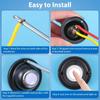 Black Lighted Doorbell Push Button White Light Home Wall Mounted Buttons  Garage Front Doors
