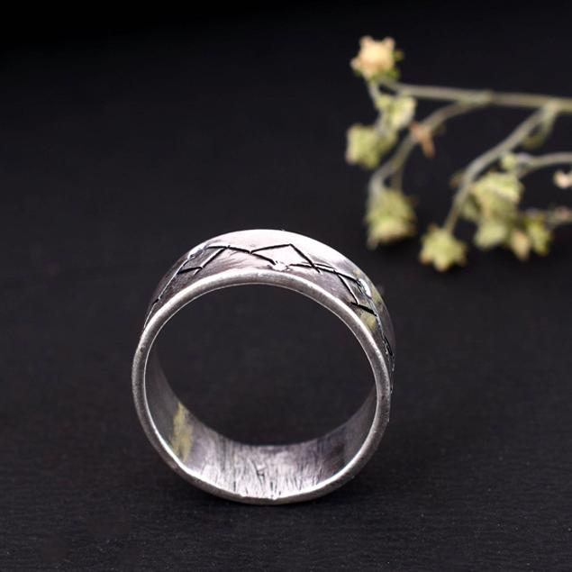 Handmade Arthritis Support Ring – Sterling Silver Thumb Splint, Adjustable Therapy Band