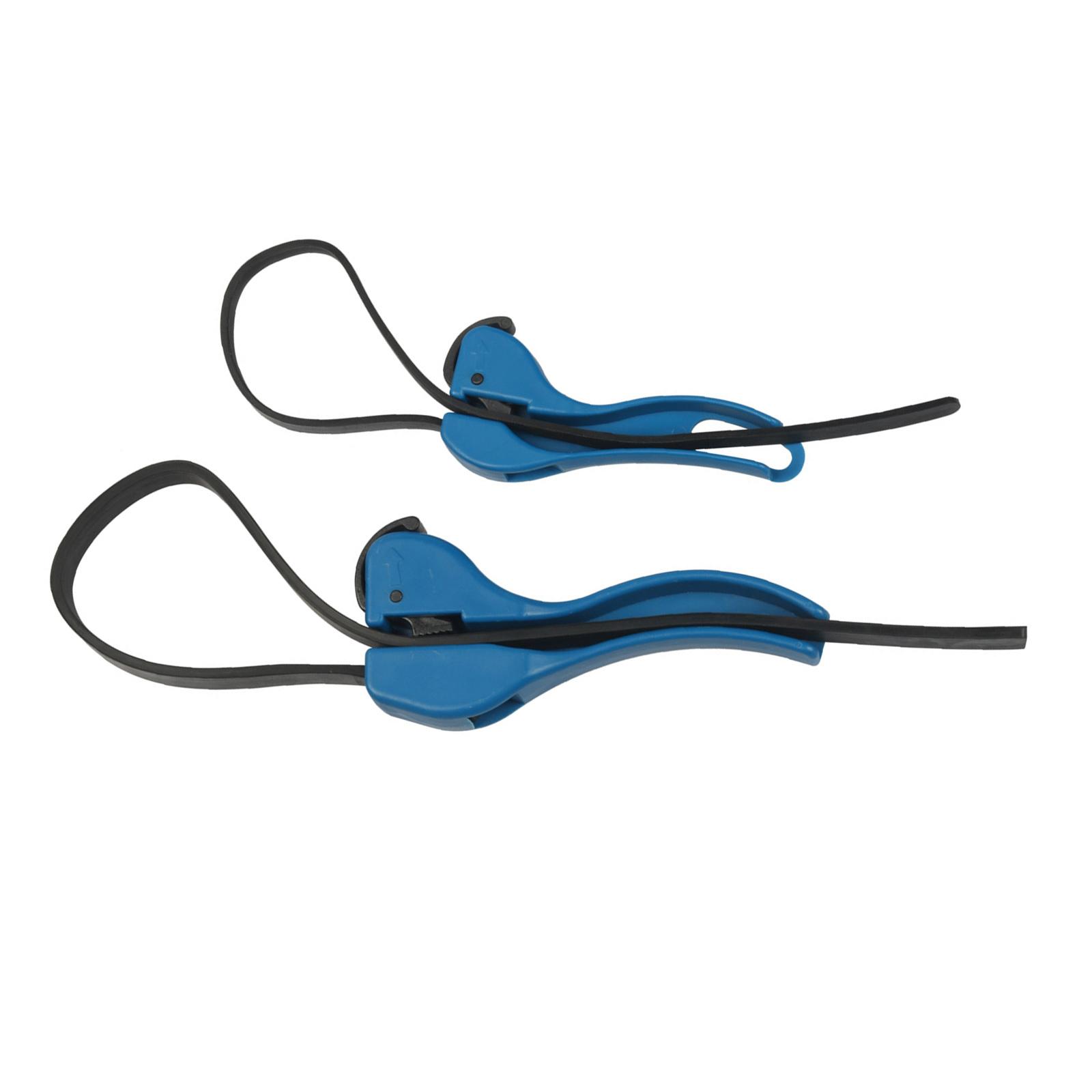 

6 & 8 Belt Wrenches Oil Filter Strap Wrench Set Rubber Strap Wrench with Safety Lock Automotive Repair Tool