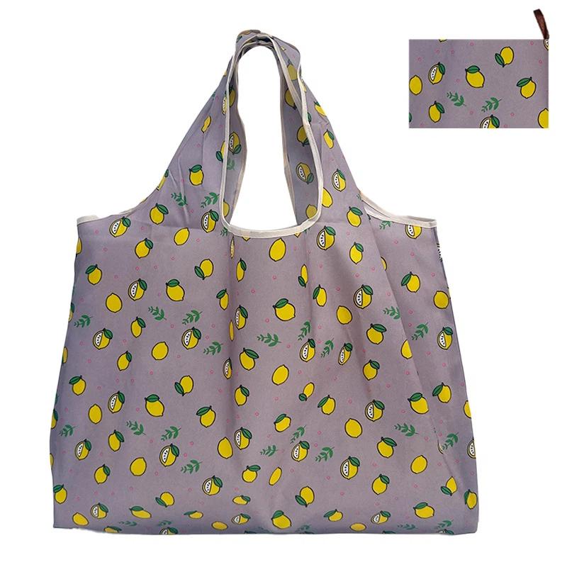 Reusable Foldable Waterproof Oxford Tote Bag Large Portable Grocery Shopping Storage Handbag