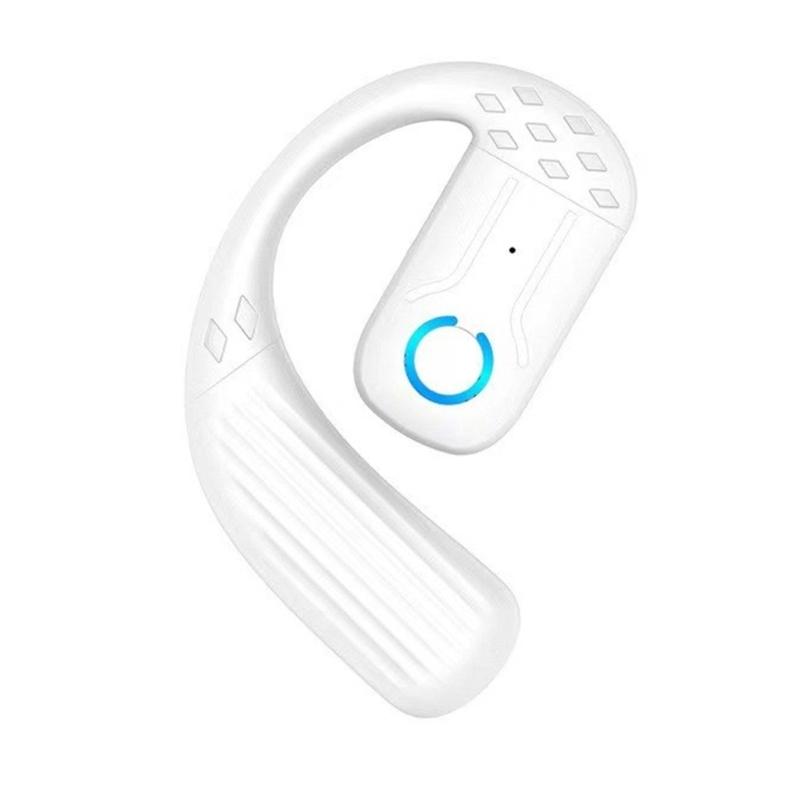 

Wireless Earbuds with Earhooks Bluetooth-compatible Earphone Earpiece Sports Headphone Over Ear Buds Single Ear Earpiece білий