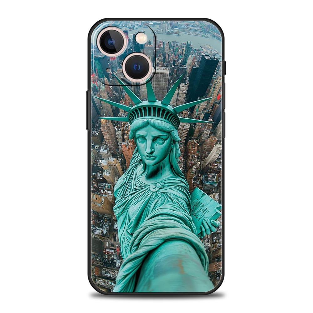

Phone Case For iPhone 17 16e 15 14 13 12 11 Pro Max SE 7 8 Plus Shell iPhone 16 Soft TPU Cover NYC New York City seaside scenery iPhone 16e