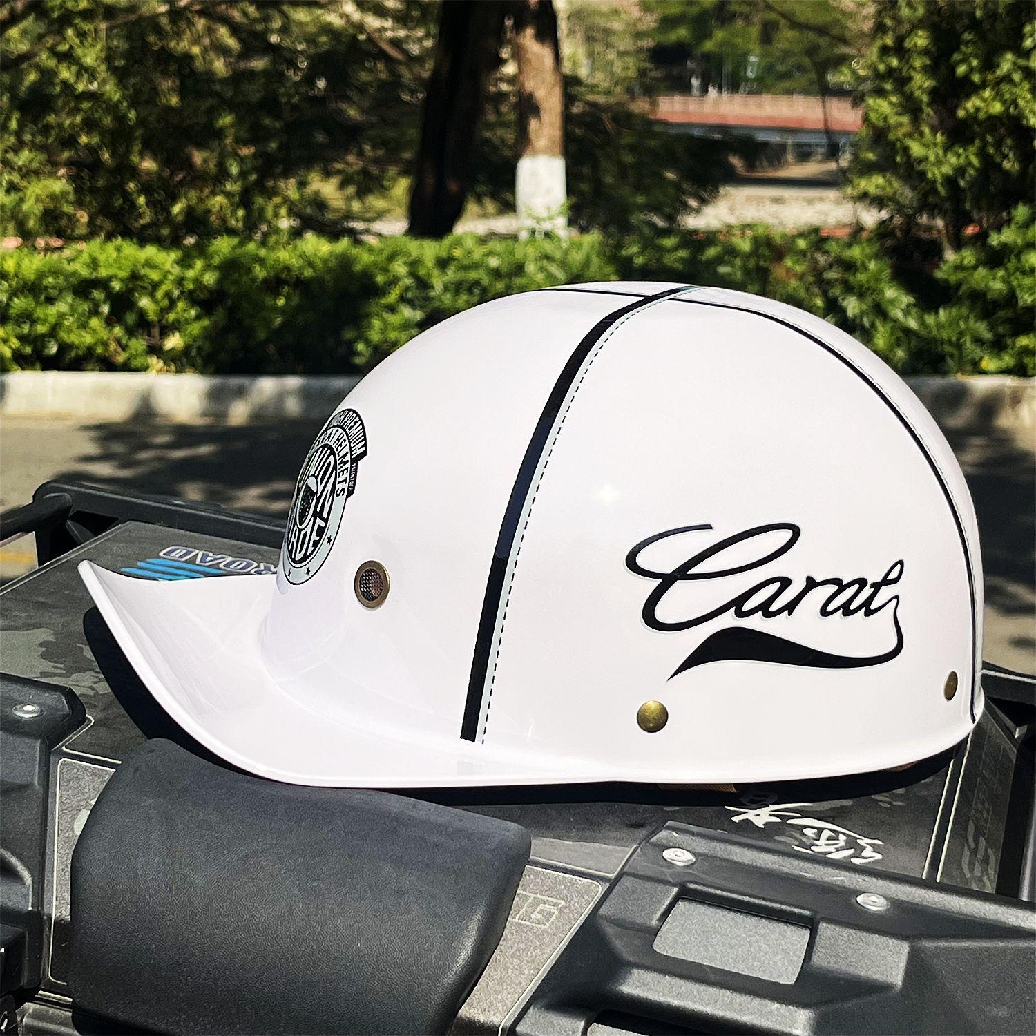 

Летний полушлем мотоциклетный бейсбольный шлем летний мужской и женский ретро Harley электровозный шлем XXL