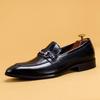 Pre-Sale: Men's Genuine Leather Pointed Toe Loafers - Business Casual Handmade Shoes