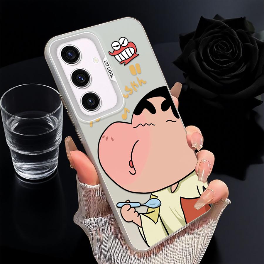 Case for Samsung Galaxy A23 A71 A25 A73 A54 A12 A13 A72 A16 A34 A32 A36 A17 A52 A14 A56 Phone Cover Cool Cra-yons Shin-chans