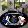 [Rangers FC Printed Carpet] Non-slip Office Rug, Cozy Round Carprt for Living Room Use, Soft Home Sofa Chair Mat