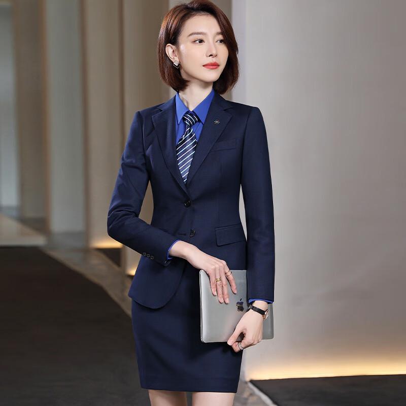 KASER YE 50% Wool Houndstooth Business Suit Set