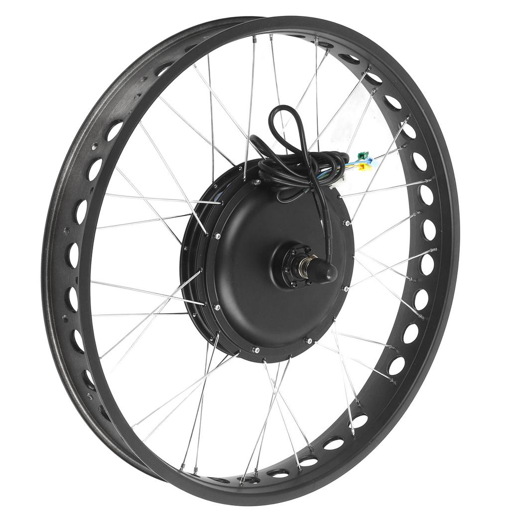 Electric Bike Conversion Kit with Color Screen Waterproof 48V 1000W 26inch Front Wheel Electric