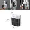 Wall Mounted Toothpaste And Toothbrush Holder With Magnetic Closing Function For Convenient Oral Care