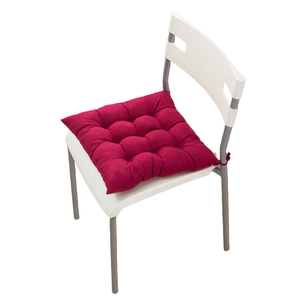 Ultra Soft Velvet Office Chair Seat Cushion With Non Slip Base Polyester Fabric For Desk Stool Or Home Study