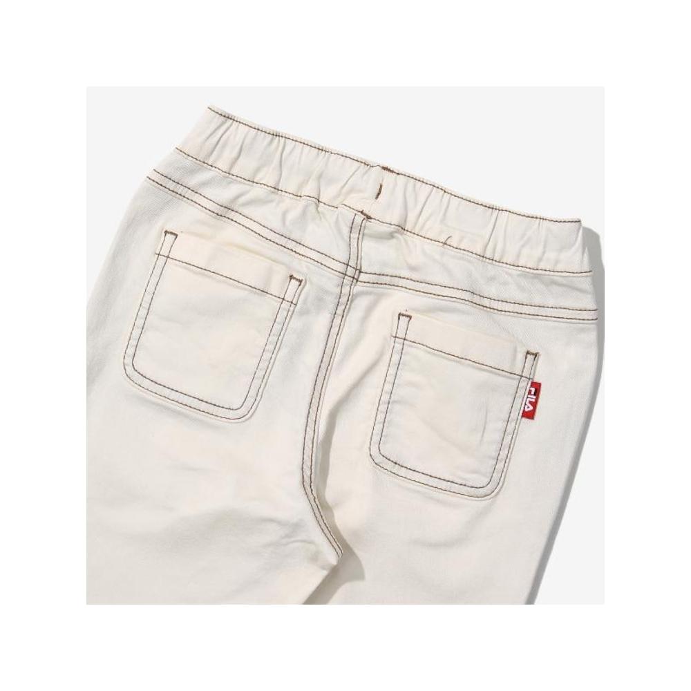 [fila Kids] Pantaloni țesuti bootcut pentru fete Fk2ptf1101f Crm q0zFk2ptf1101fCrm