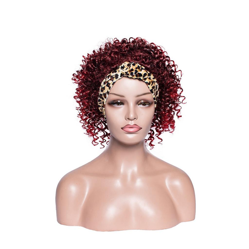 Headband Wig African Women's Hairband Small Curly Hair Curl