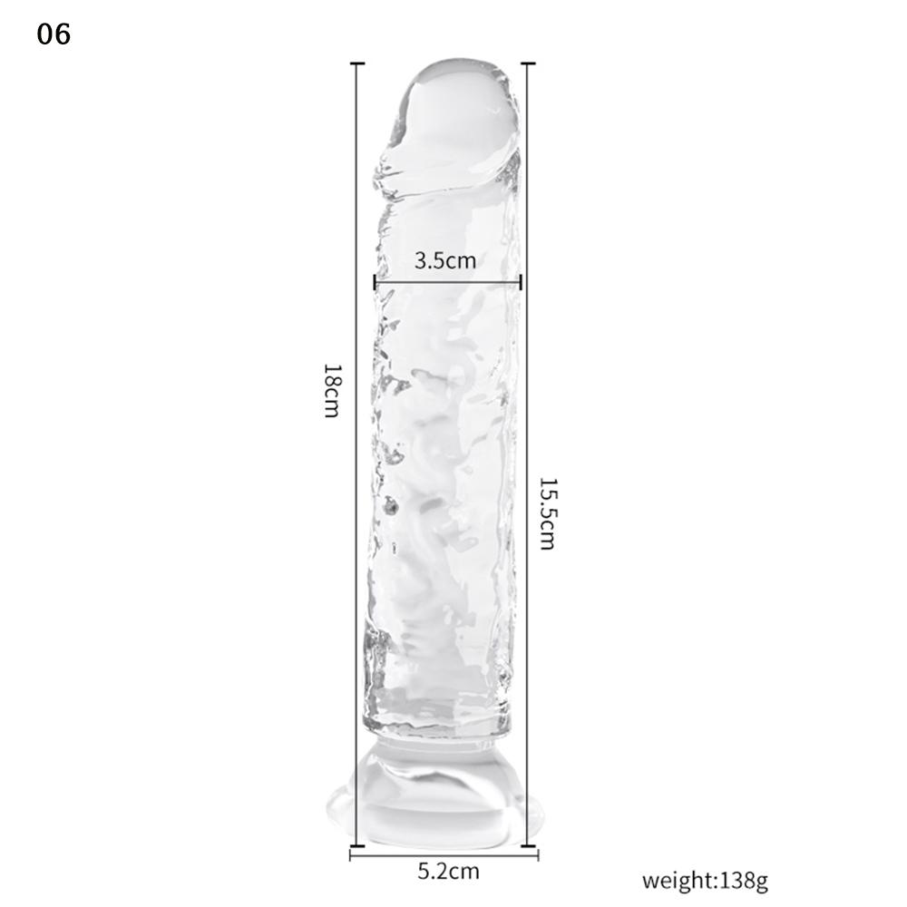 Transparent Glass Dildo, Realistic Penis for Women, Automatic Masturbator Sex Toy, Adult Erotic Product