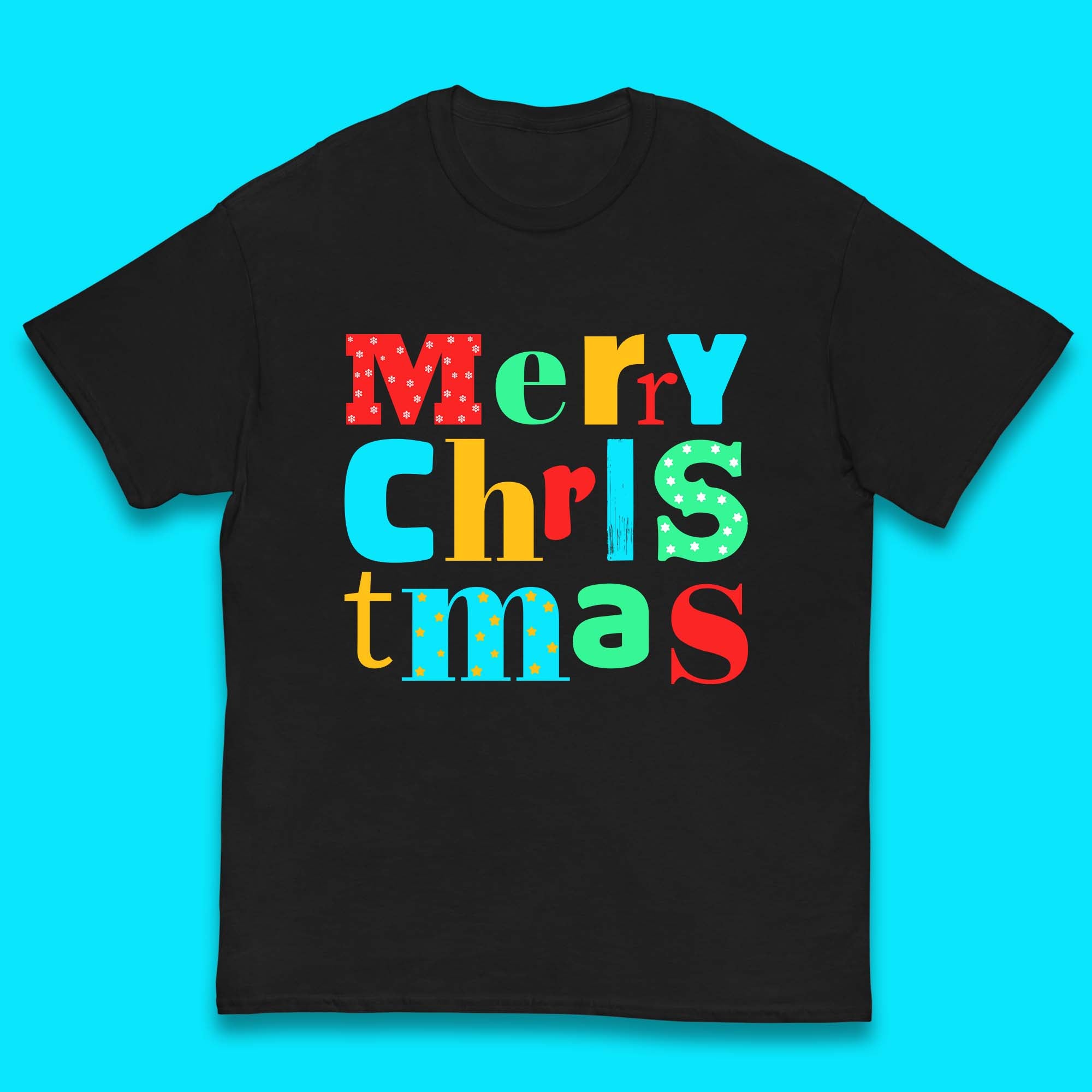 Merry Christmas Kids T Shirt Christmas Top 120