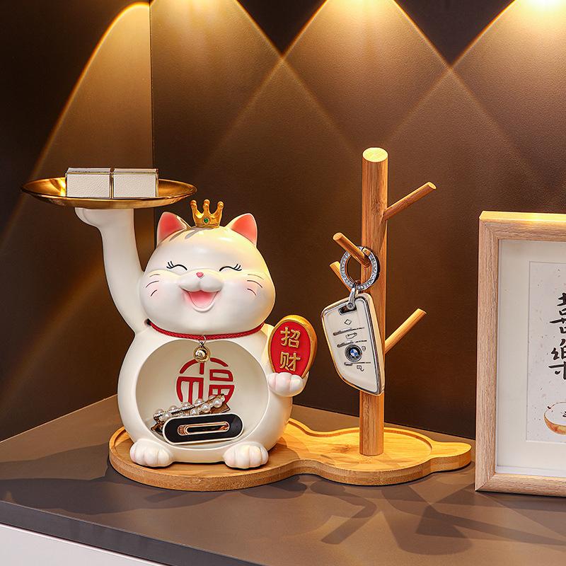 Nordic Bamboo Tree Branch Storage Tray Living Room Desktop Key Hanger Jewelry Display Frame Tray Decorations Ornaments