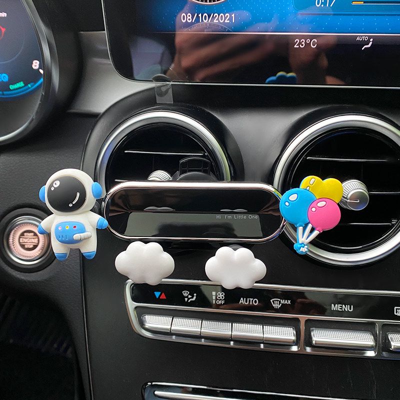 Car Mobile Phone Holder 2021 New Model Cute Cartoon Air Vent Creative Car Navigation Support Stand for Women