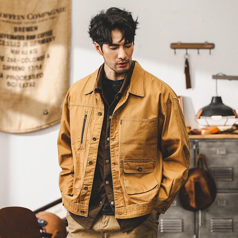 

Men s American Retro Workwear Tactical Jacket L