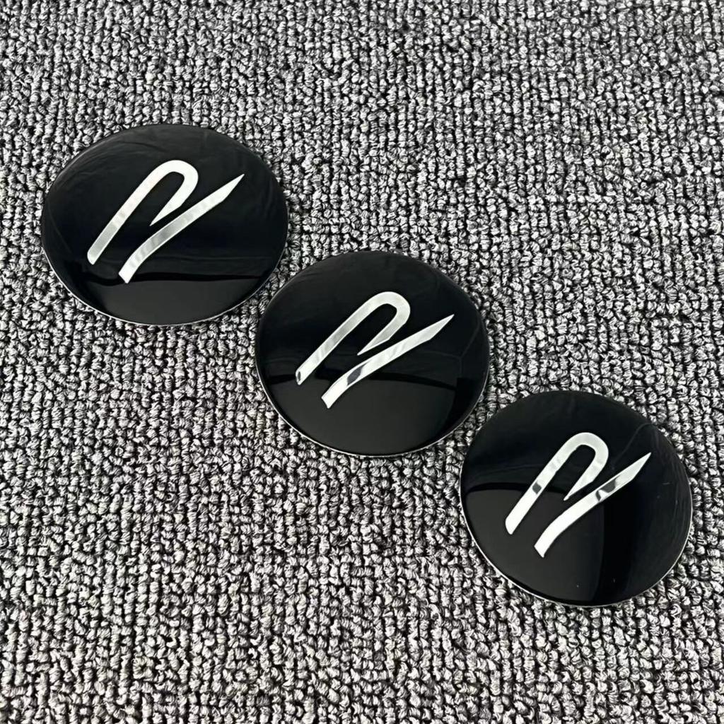 For Car R Emblem Wheel Center Hub Cap Sticker Accessories Volkswagen VW R-line GTI Polo Golf Touareg Passat Magotan Tiguan Jetta ZOPQR1
